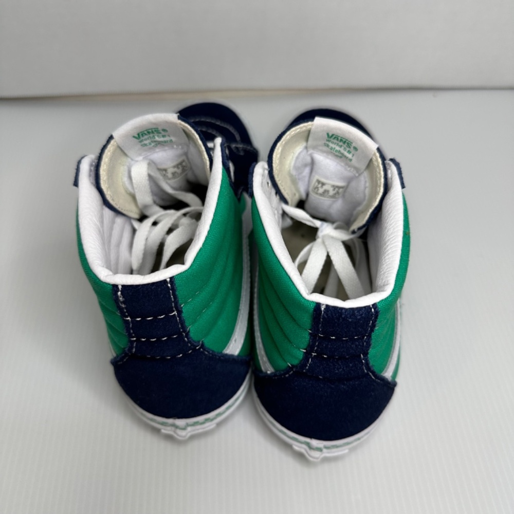 VANS Skateboard Shoes Sneakers Sk 8 Hi Top Off The Wall Mens 7.5 checkered laces - Picture 6 of 12